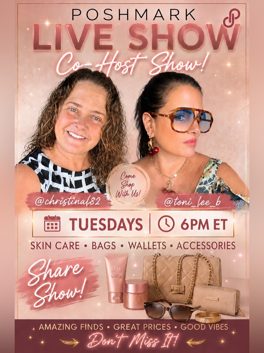 Live co host share show!! See description for this coming Tuesdays show!!! - Picture 1 of 1